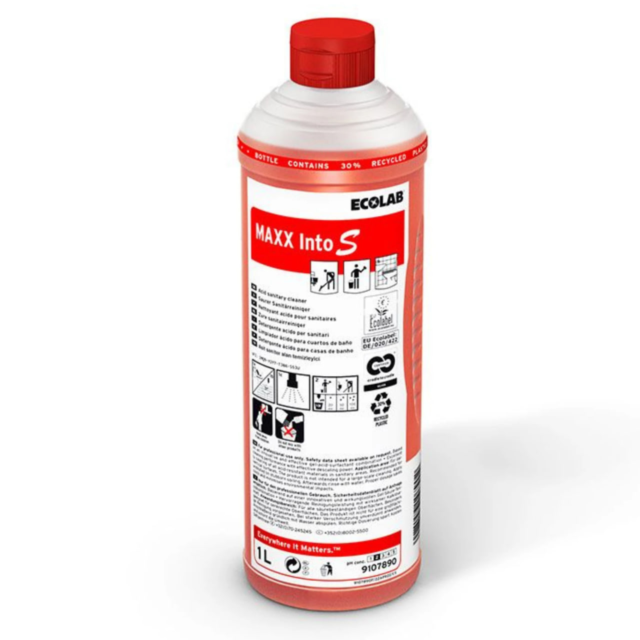 Концентрований засіб для чищення ванної кімнати Maxx Into S 1 л Ecolab